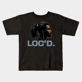 Black Man Locs Loc'd Kids T-Shirt